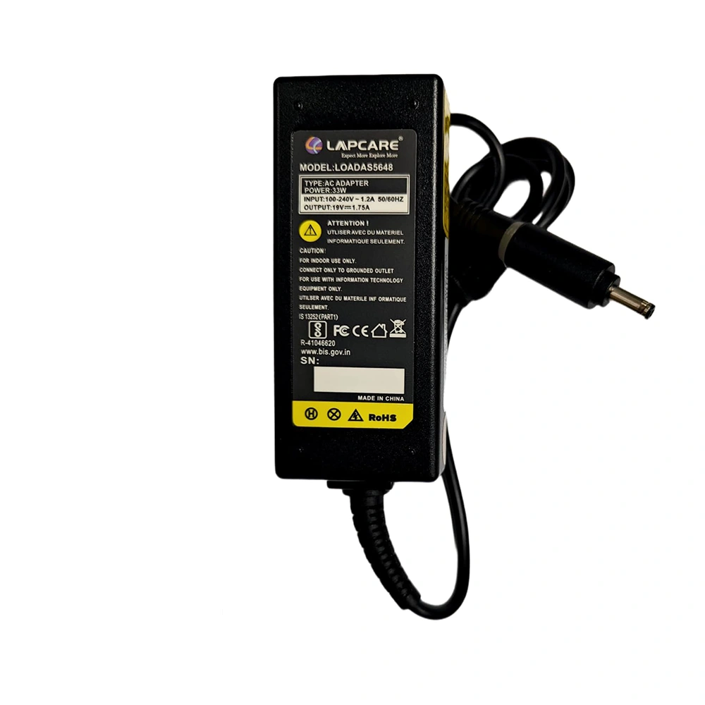 Lapcare Laptop Adapter Compatible For Asus 33w | 19v/1.75a | 4.0mm x 1.35mm view 2